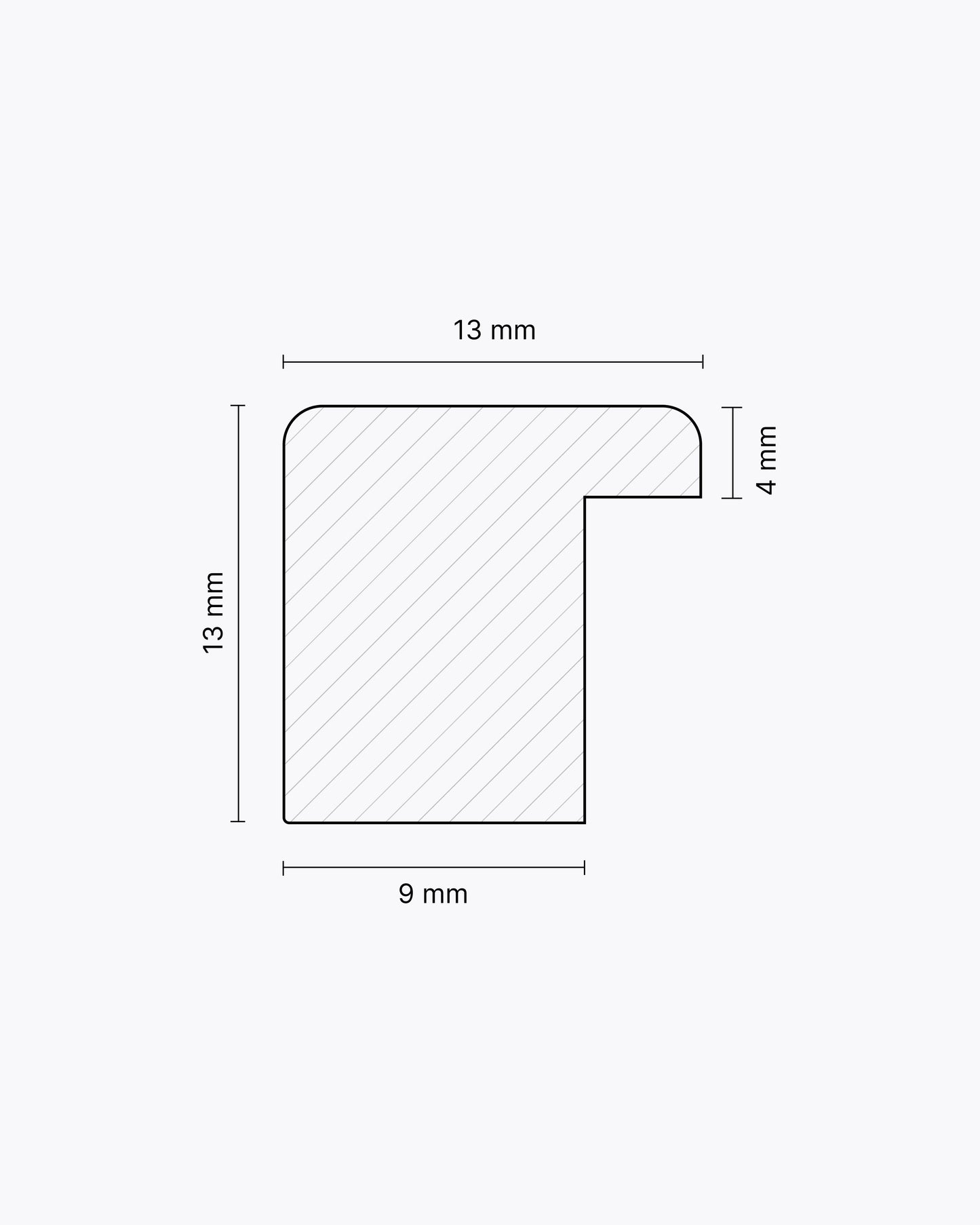 Stockholm (13x13mm), Lime - Gloss