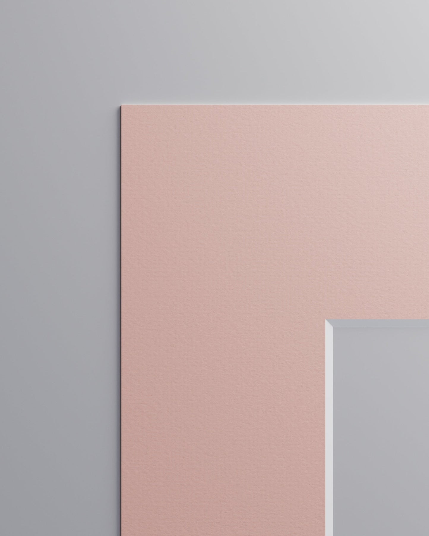 Mount Sample: Soft Rose (White Core)