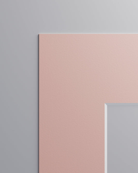 Mount Sample: Soft Rose (White Core)
